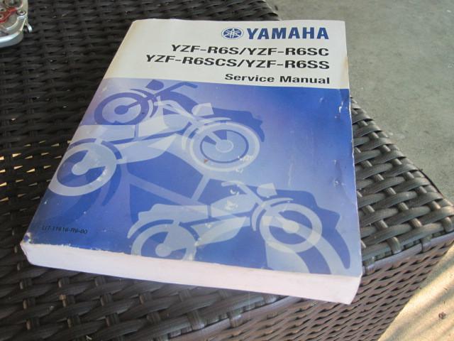 03 04 yamaha yzfr6 yzf r6 factory service manual genuine
