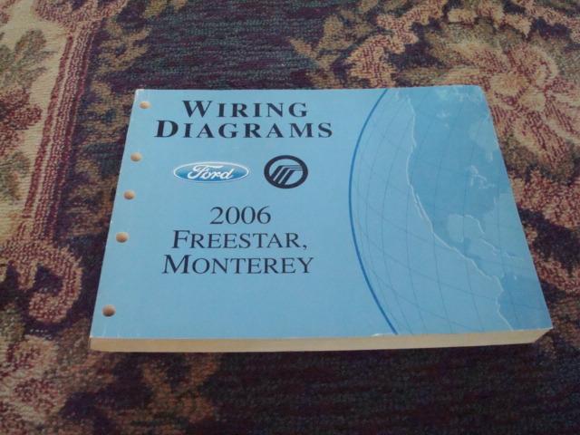 2006 ford freestar/mercury monterey service shop repair wiring diagrams manual