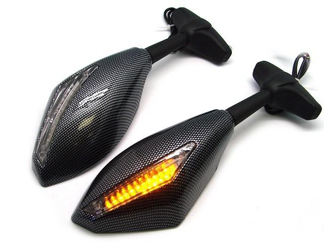 CARBON Turn Signal Integrated Mirrors for HONDA CBR 600 F4i 929 954 1000 RR F1, US $12.95, image 2