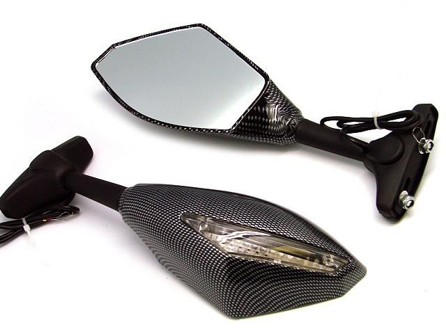 CARBON Turn Signal Integrated Mirrors for HONDA CBR 600 F4i 929 954 1000 RR F1, US $12.95, image 3