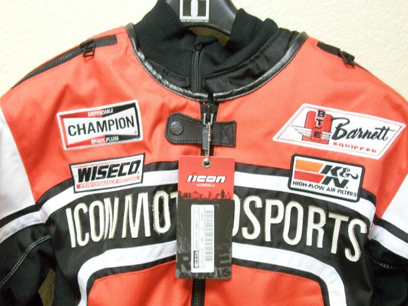 Icon Brawnson Sidewinder Jacket Red Mens XL New!, US $230.00, image 2