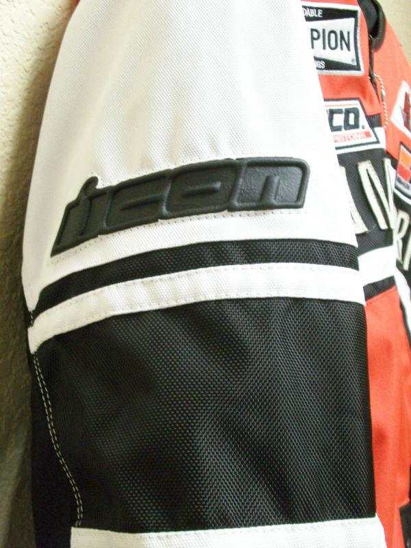 Icon Brawnson Sidewinder Jacket Red Mens XL New!, US $230.00, image 4