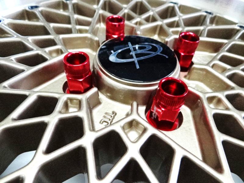 15x7 jdm classic gold 4x100 rota mesh wheels and tires combo  **ef eg ek **