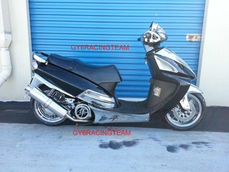 SCOOTER 150CC GY6 RACING PERFORMANCE ROUND EXHAUST, US $149.95, image 4