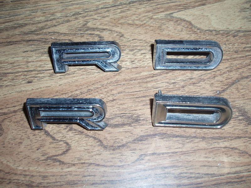 Ford  letter emblems galaxie 1966 ?? trunk hood fender incomplete