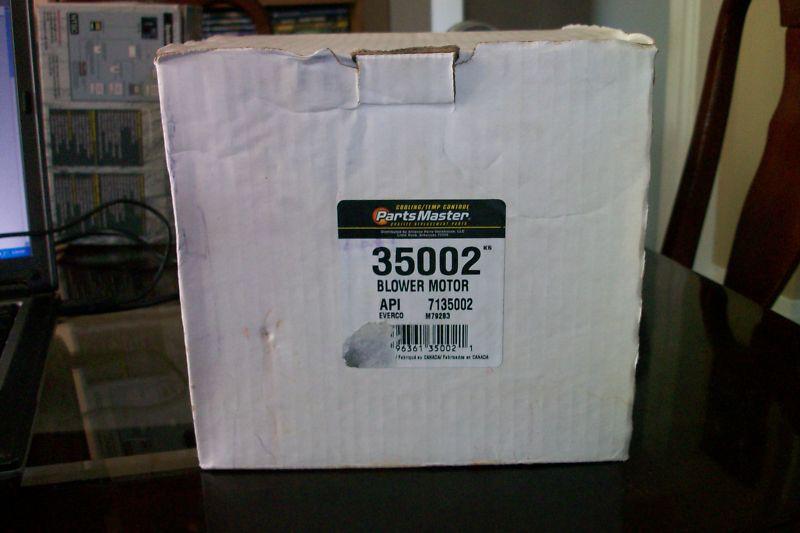 Sell PARTS MASTER 35002 BLOWER MOTOR Heating Car Truck in Batavia, New