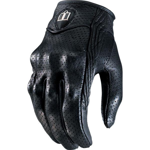 Black s icon pursuit perforated glove