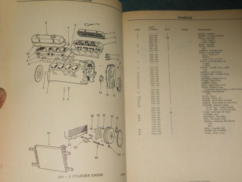 Sell 19751977 DODGE MILITARY TRUCK PARTS BOOK / ORIGINAL PARTS CATALOG