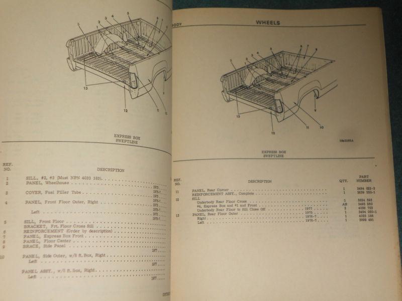 Sell 19751977 DODGE MILITARY TRUCK PARTS BOOK / ORIGINAL PARTS CATALOG