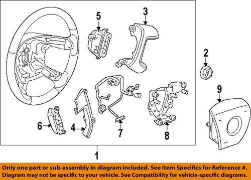 Gm oem 15819309 steering wheel-cruise switch