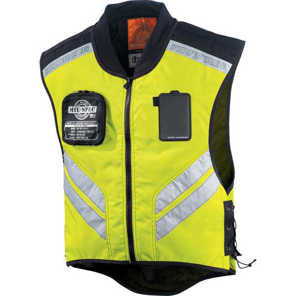 Yellow xs/l icon mil-spec mesh vest