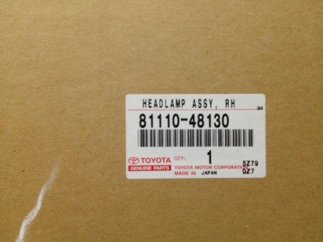 Lexus rx300 new oem rh headlamp assy 81110-48130