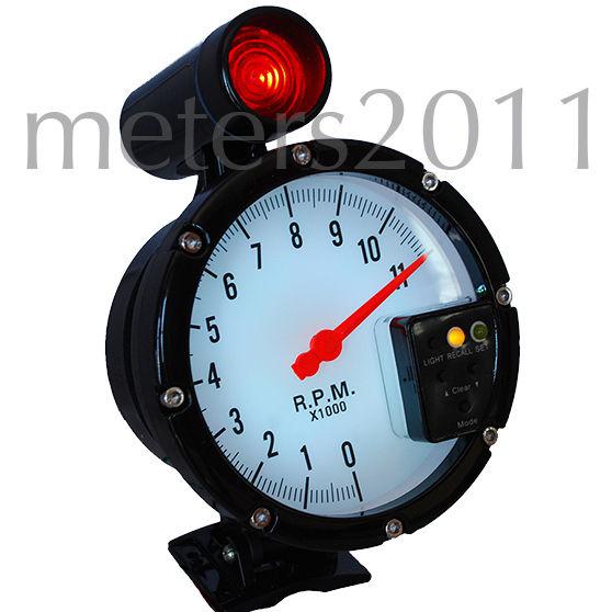 5" tachometer 11000 rpm shift light 7 color recall  stepper motor - 8210b