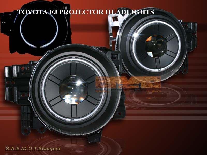 Buy 0710 TOYOTA FJ CRUISER ONE HALO CCFL PROJECTOR HEADLIGHTS LAMPS