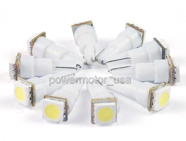 10pcs smd led white t5 70 73 74 286 5050 led bulbs white light bulbs pw011-10