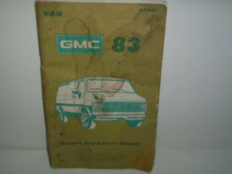 1983 gmc van owners manual