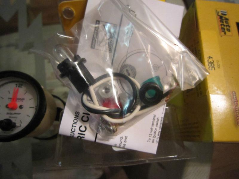 auto meter gauge 2 1/16 ultra lite analog clock 4385, US $35.00, image 2