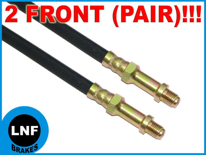 68 69 cadillac fleetwood 75, 60 special - disc brake hose front set x2 (pair)