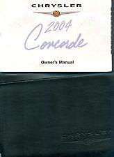 2004 concorde owners manual w-maintenance logbook. oem.