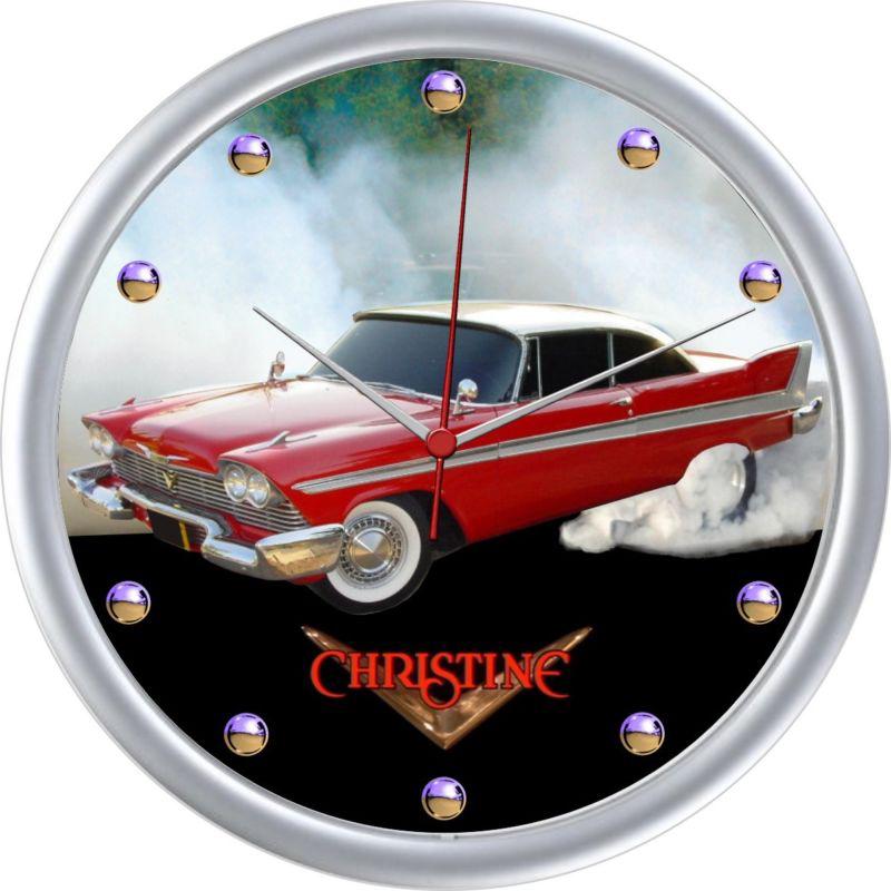 14 inch christine movie 1958 red & white plymouth fury burnout 14" wall  clock
