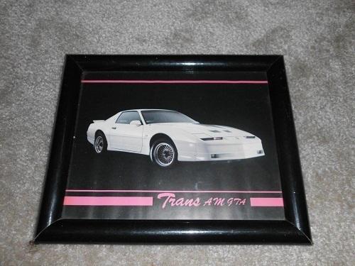 87 88 89 pontiac gta trans am framed picture 8x10