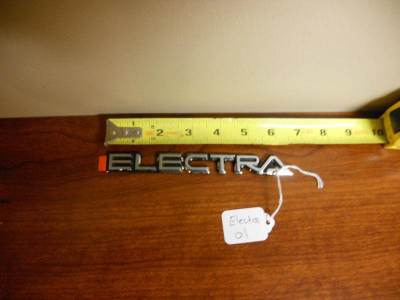 Buick electra emblem, badge, gm, new adhesive backing, art or restore, vintage