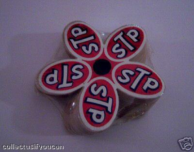 Lot of 2 vintage stp flower  racing stickers decals nascar nhra richard petty 