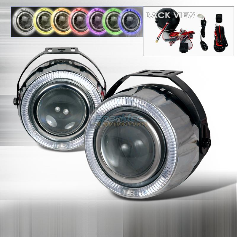 Buy 7 COLOR PROJECTOR FOG LIGHTS LAMPS W/HALO in North Hollywood, California, US, for US 35.00