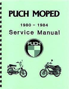 Puch moped service manual 1980-1984 10 models