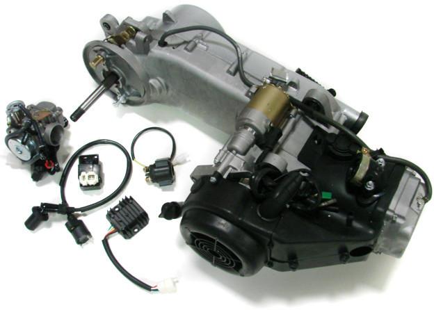 150cc gy6 4-stroke sco4oter atv go kart engine motor 150 carb complete long case
