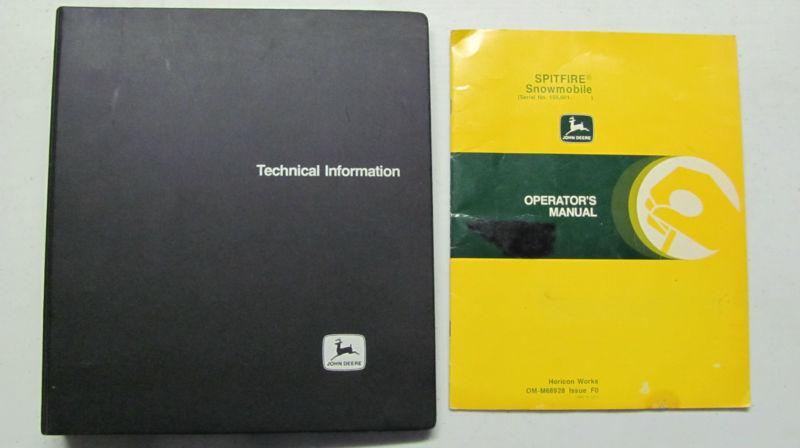 John deere spitfire snowmobile operators manual
