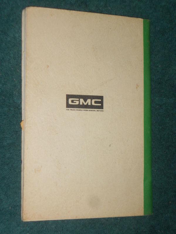 1974 GMC DIESEL TRUCK OWNER'S MANUAL / NICE ORIGINAL GUIDE BOOK!, US $19.50, image 3
