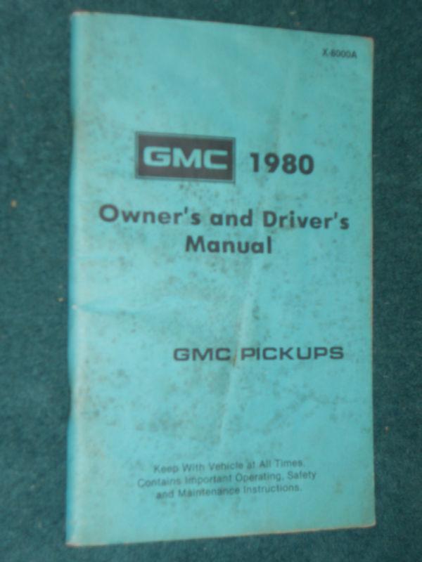 1980 gmc truck owner's manual / 1500-3500 original