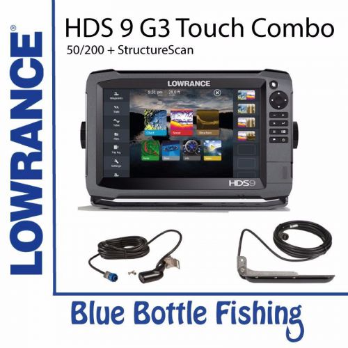 Lowrance hds 9 gen 3 touch + 50/200 + structurescan transducers