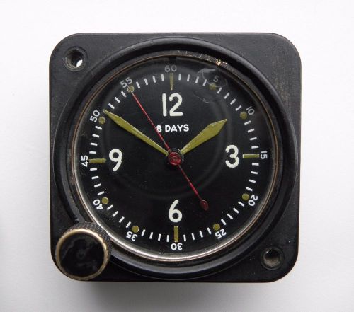 Jaeger wwii plane cockpit clock military aircraft 8 days watch