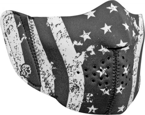 Zanheadgear® modi-face™ detachable mask neoprene black/white - wbnfm091h