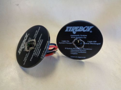 Fireboy automatic extinguisher system indicator 2 1/2" pair ( 2 ) marine boat