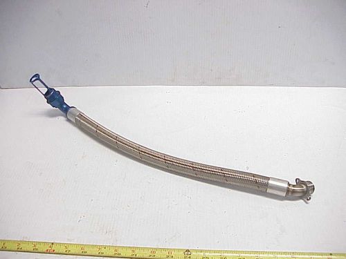 Stainless steel 22" braided hose w/ fittings for weiss oil pump &amp; -12 pan ju352