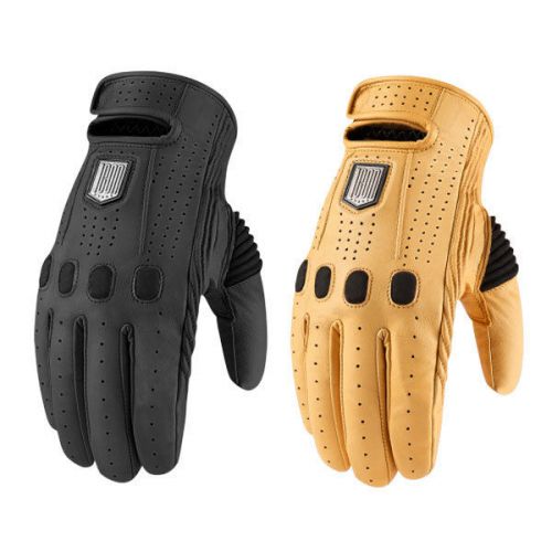 Icon 1000 prep leather gloves with kangaroo leather &amp; d3o knuckle inserts