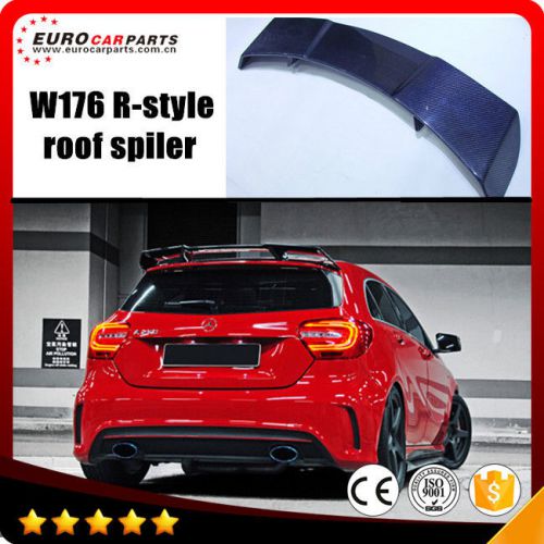 W176 a45 spoiler fit for benz a180 a200 a260 a45 to revozport style carbon fiber