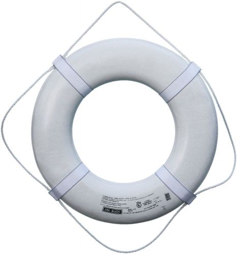Cal june uscg approved jim buoy marine boat life ring buoy white 24&#034;