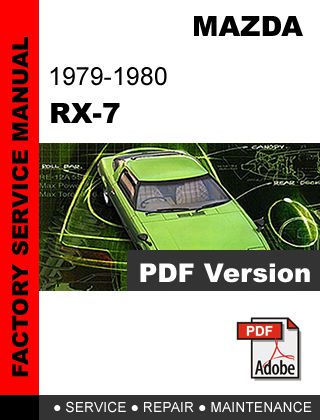 Mazda rx7 rx-7 1979 1980 sa factory oem service repair workshop shop fsm manual