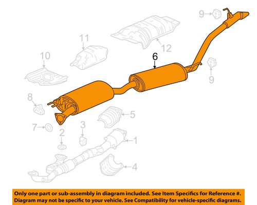 Acura honda oem 14-15 mdx 3.5l-v6-muffler 18307tz5a02