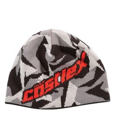 Castle x racewear beanie hat shattered red