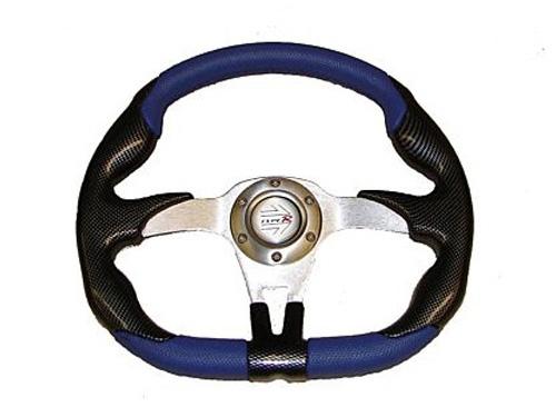 Ez-go golf cart offroad steering wheel (blue) w/adapter