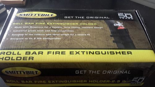 Smittybilt roll bar fire extinguisher holder