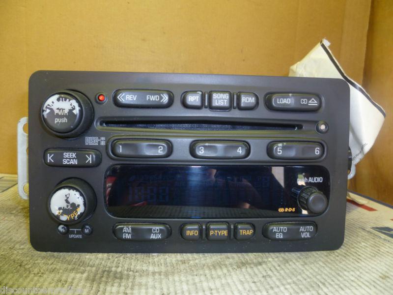 01-03 oldsmobile silhouette chevrolet venture radio 6 disc cd player 10329488 *