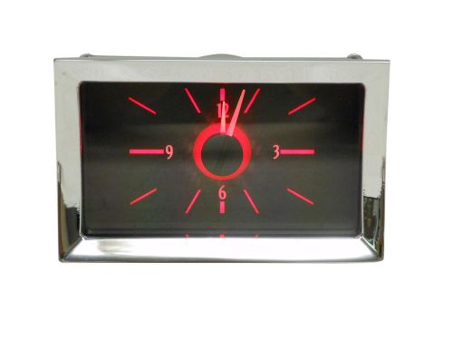 1957 chevy car analog clock gauge carbon/red vhx gauges vlc-57c dakota digital