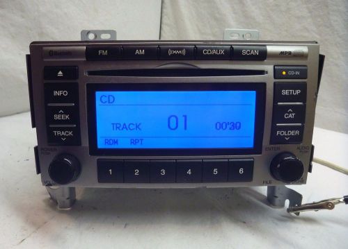10-12 Hyundai Santa Fe Radio Cd Player Bluetooth Mp3 XM Aux 96180-0W500 C50863, image 1