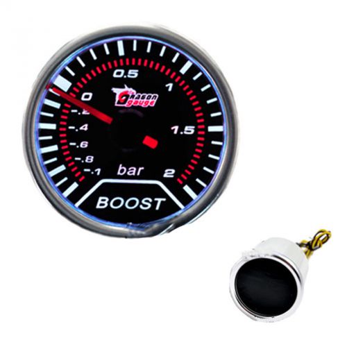 2&#034; 52mm voltage gauge meter racing car pointer smoke tint len dials face